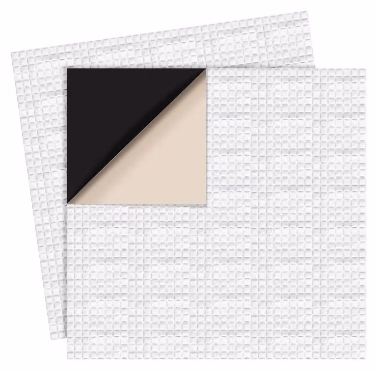 Pannello di riparazione 20x20cm - Gomma butilica/Foglio di alluminio - Autoadesivo - Telo per laghetto - Piscina da giardino - Spessore 1mm