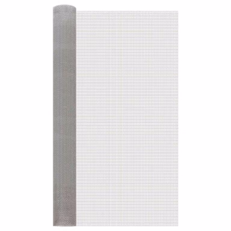Rete per schermatura vidaXL in acciaio inossidabile Argento L: 100 cm, P: 500 cm
