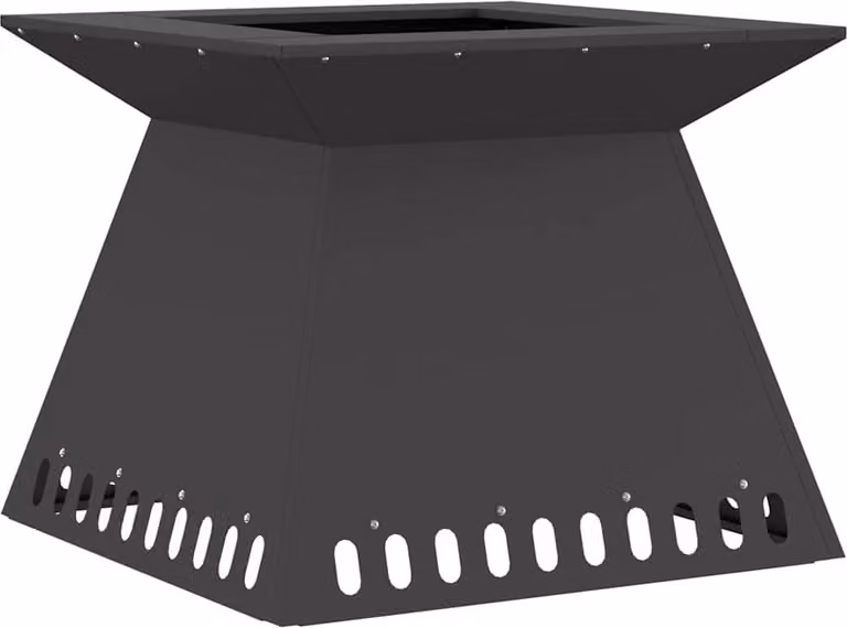 Focolare Nero 60 x 60 x 50 cm Acciaio