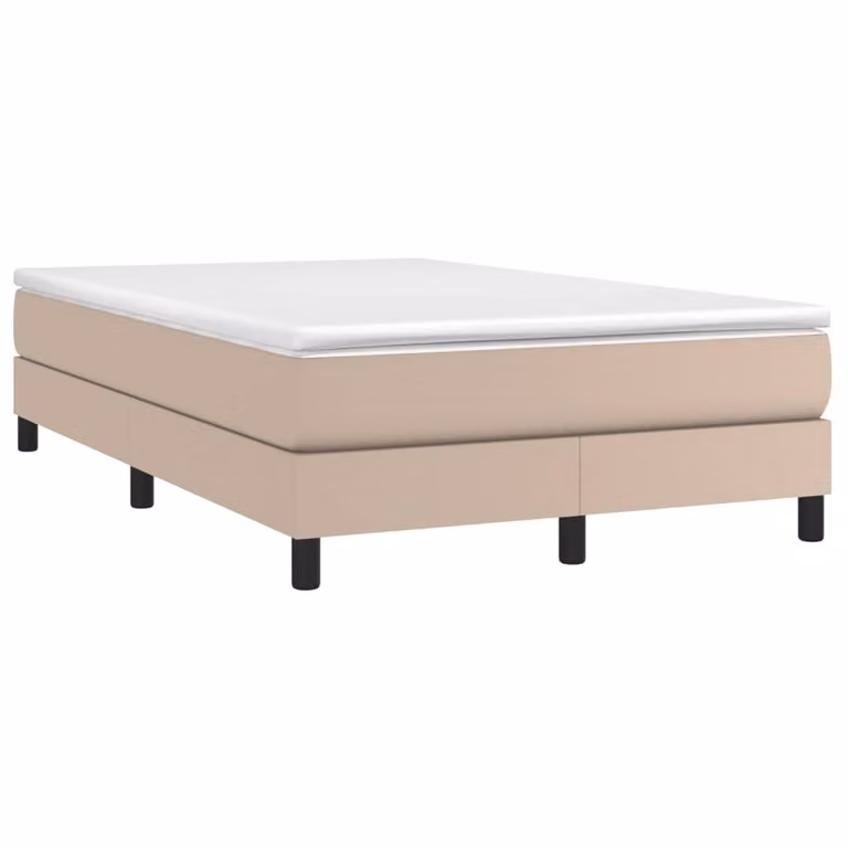 Maison Exclusive - Letto box spring con materasso cappuccino 120x190 cm in