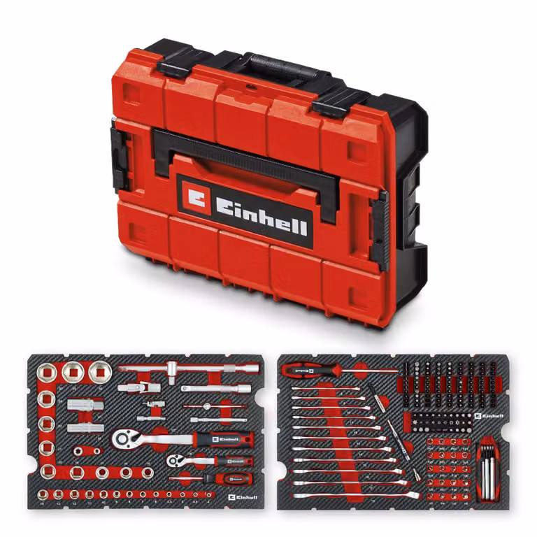 Valigetta porta attrezzi EINHELL per meccanici, 370513, E-Case, 201 pezzi