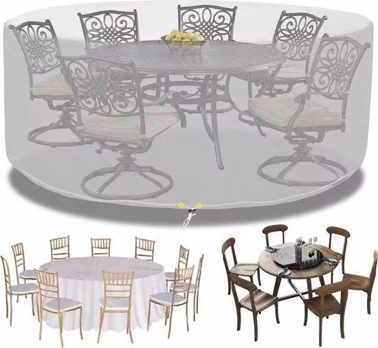 Casetta da giardino rotonda impermeabile - Trasparente - 3 m x 0,9 m