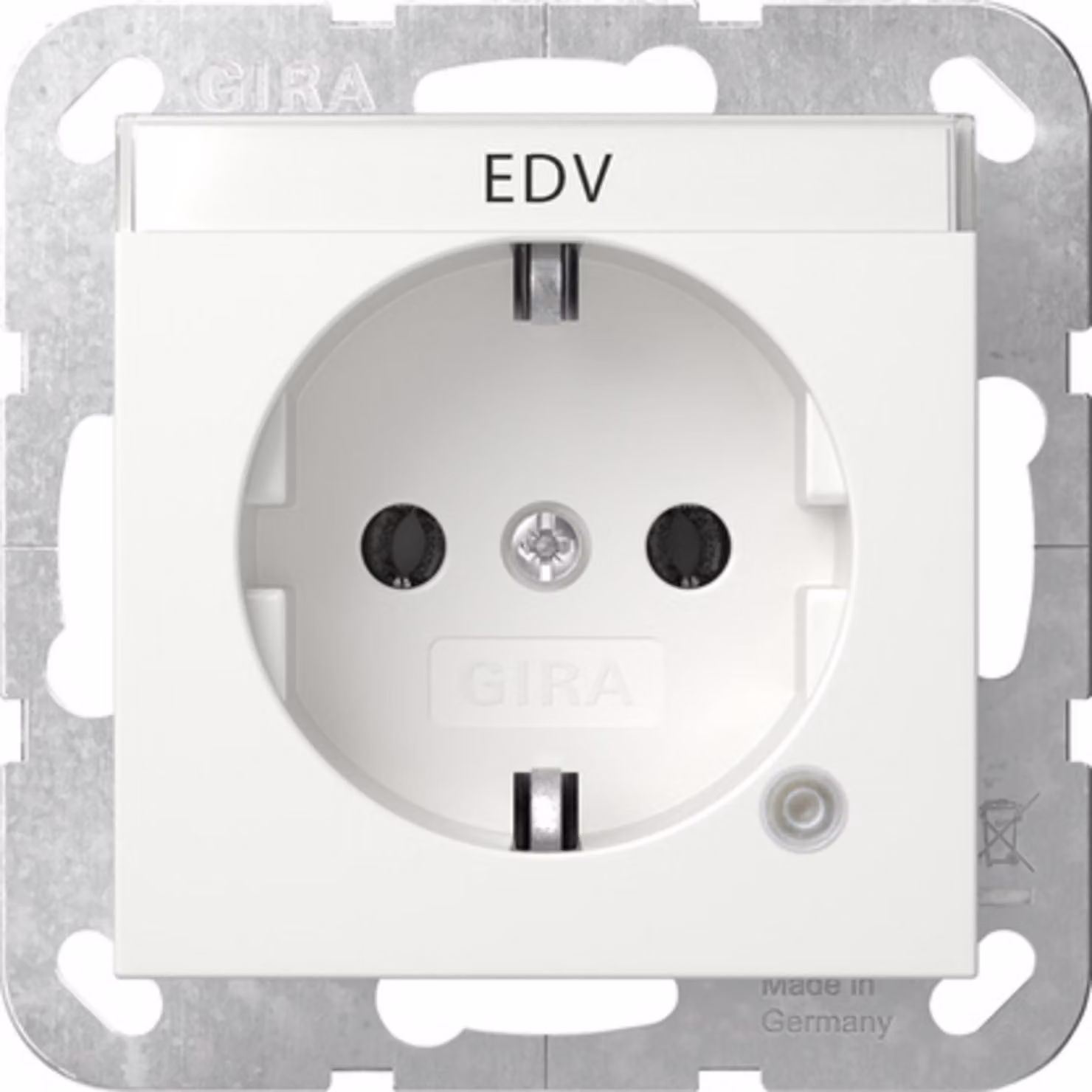 Gira SCHUKO control + BSF bianco puro 445203 (445203)