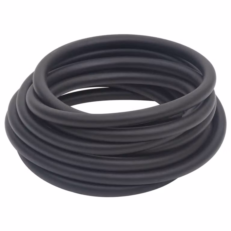 vidaXL Tubo aria ibrido nero 0,6" 2 m gomma e PVC