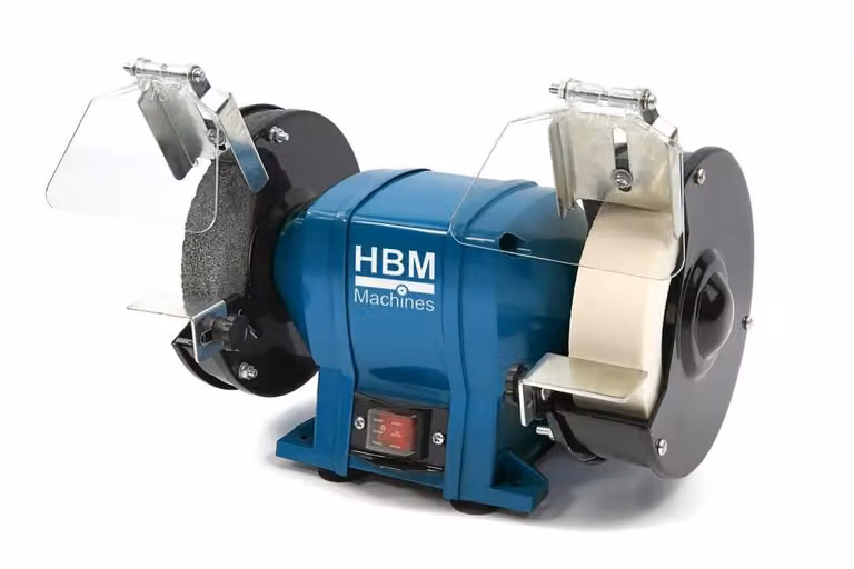 Doppia levigatrice Levigatrice 150mm 250W 2950rpm Pietra abrasiva bianca + grigia