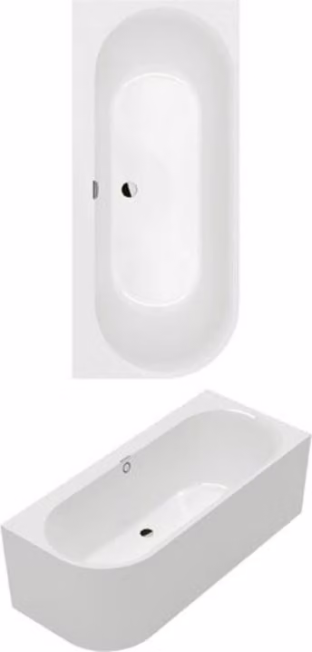 Villeroy & Boch 180OBN9CR00VD01 Pre-parete-BW Oberon 2.1 1800x800x620mm
