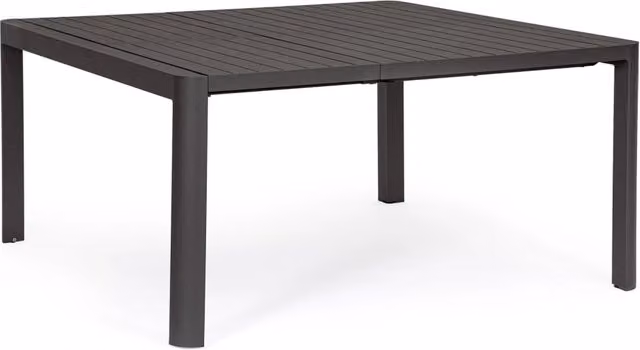 Tavolo Allungabile da Giardino 149x97/149x77.5 cm in Alluminio Kiplin Antracite