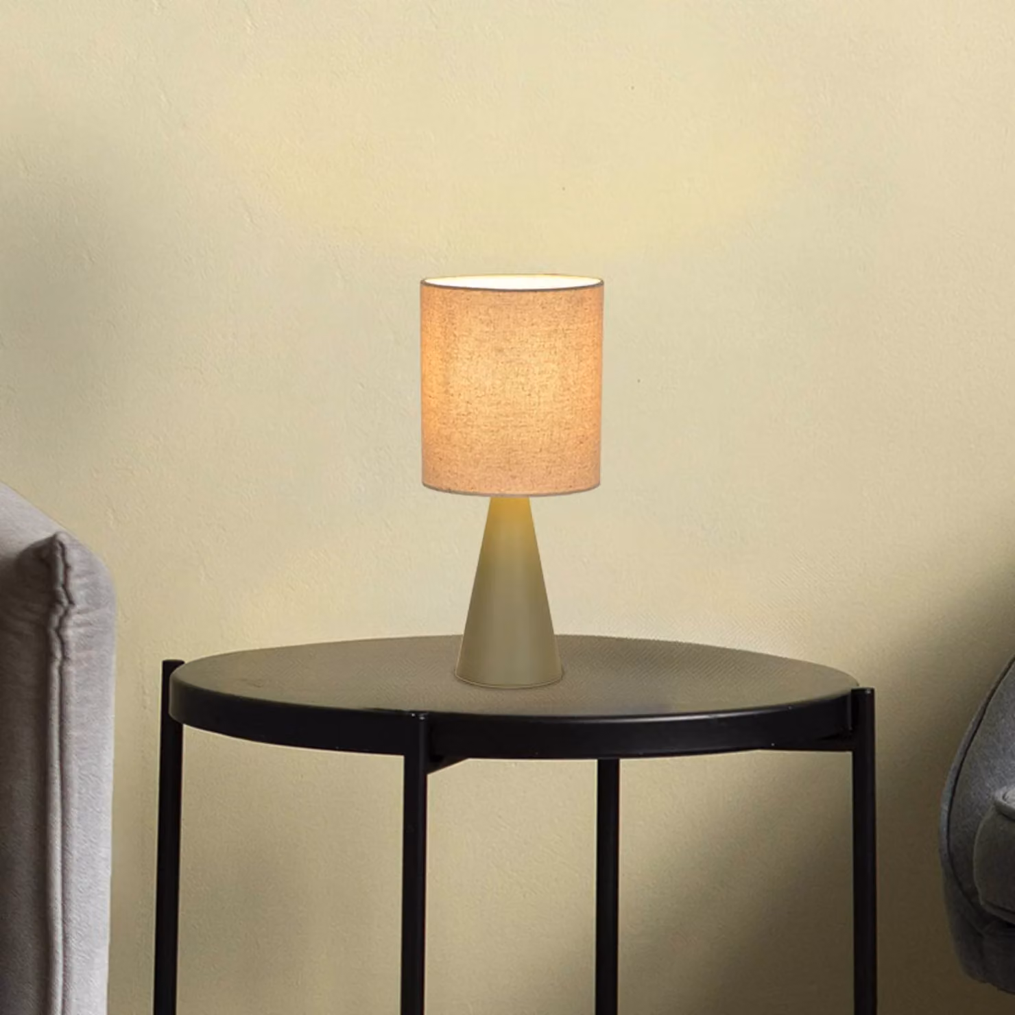 COREP Lampada da tavolo Sally, Verde, Soggiorno / Sala da pranzo, Metallo, Moderno, Lampada da tavolo