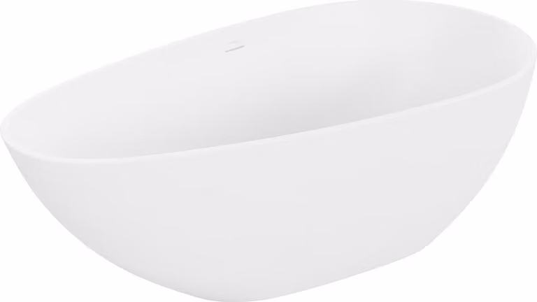 Mexen Palermo vasca da bagno freestanding in conglomerato 150 x 78 cm, bianco opaco - 57211507800