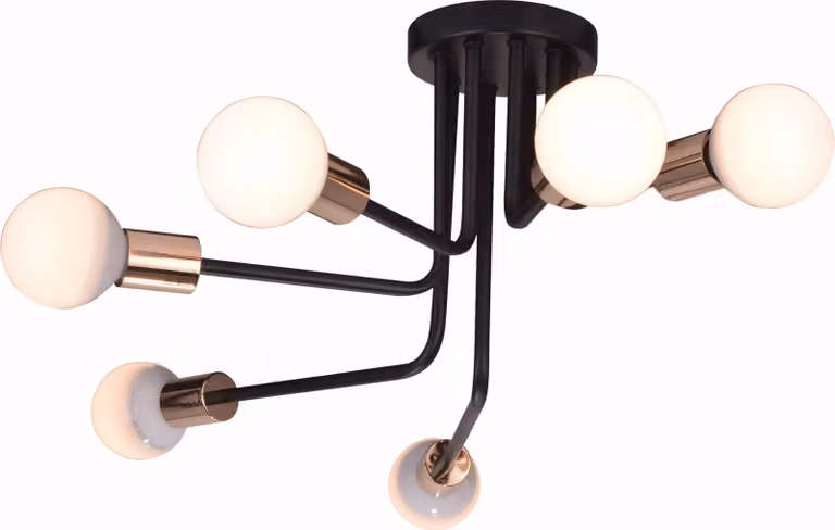 Candellux SPILL lampadario 36-56542 nero