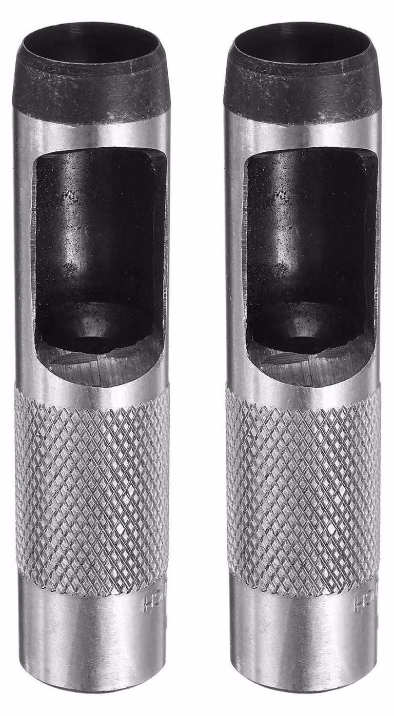 2 punzoni circolari da 19 mm, utensili per foratura a stampo, Acciaio al carbonio, per pelle e carta