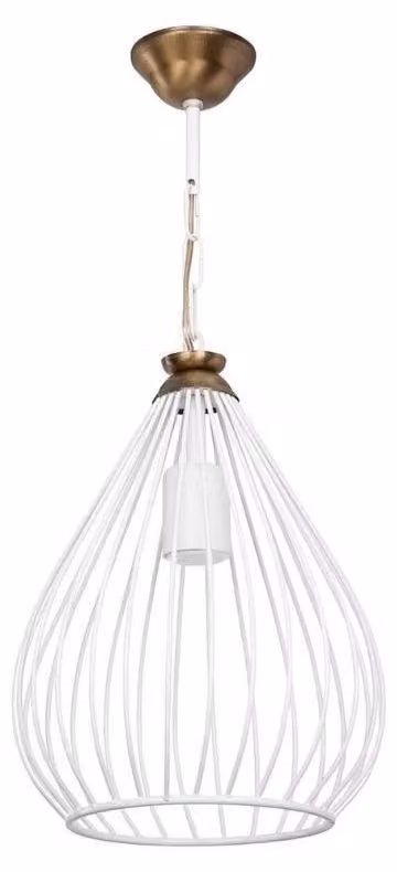 Lampada a sospensione ciondolo metallo Umay ASZ1314 colore bianco