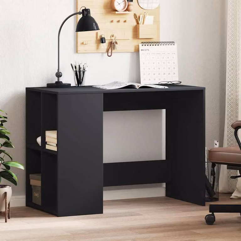 Maison Exclusive - Scrivania nera 102x50x75 cm Materiale ligneo