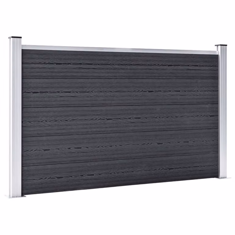 vidaXL Recinzione da giardino WPC 180×105 cm grigio