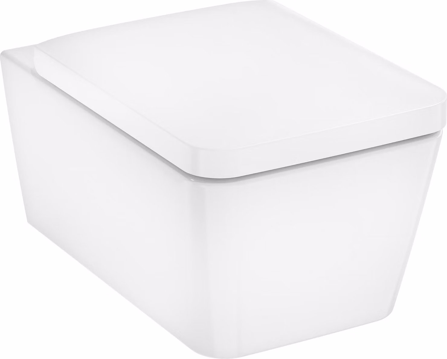 hansgrohe EluPura Q Ensemble de WC suspendu 540 AquaFall Flush, siège de WC inclus, blanc, 60293450, 60293450