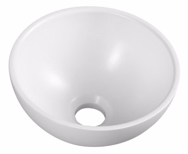 Lavabo MINOR da appoggio, diametro 26 cm, marmo, bianco (MR260)