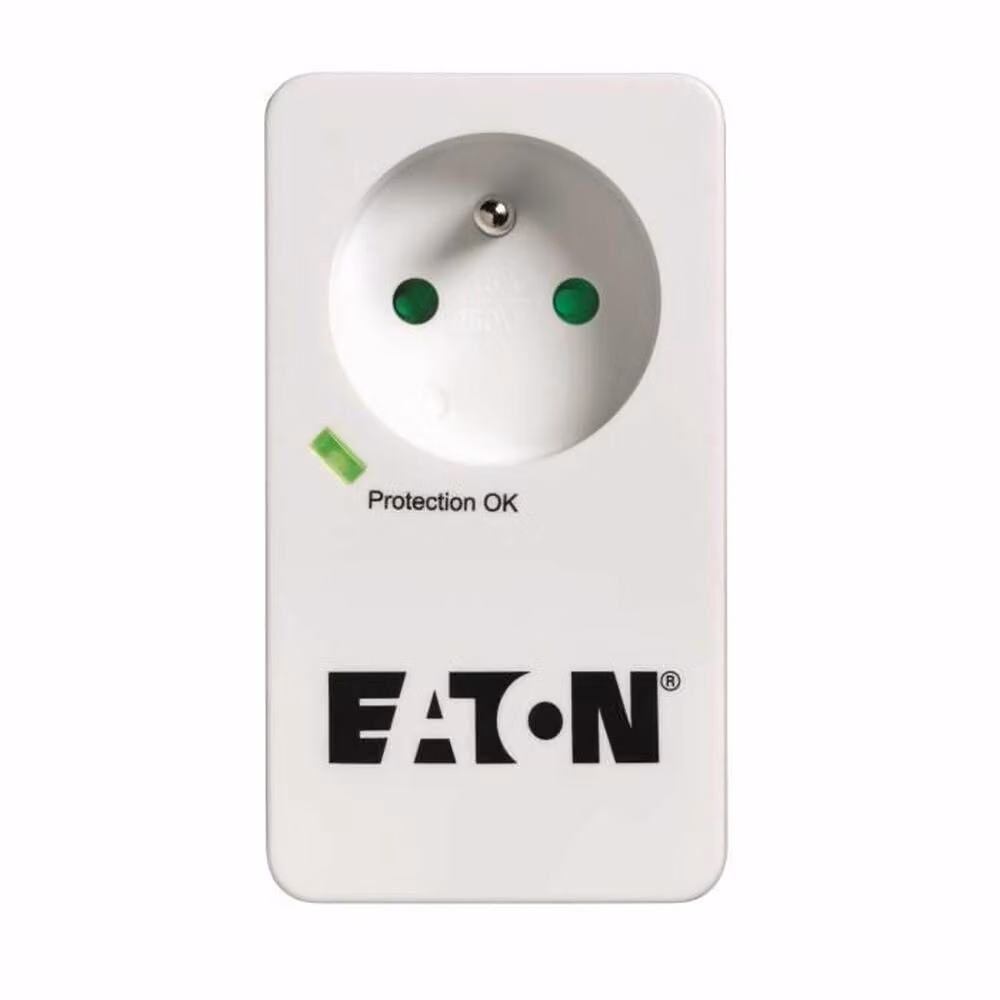 Presa a spina Eaton PB1TF, indicatore LED, nero/bianco, 230V