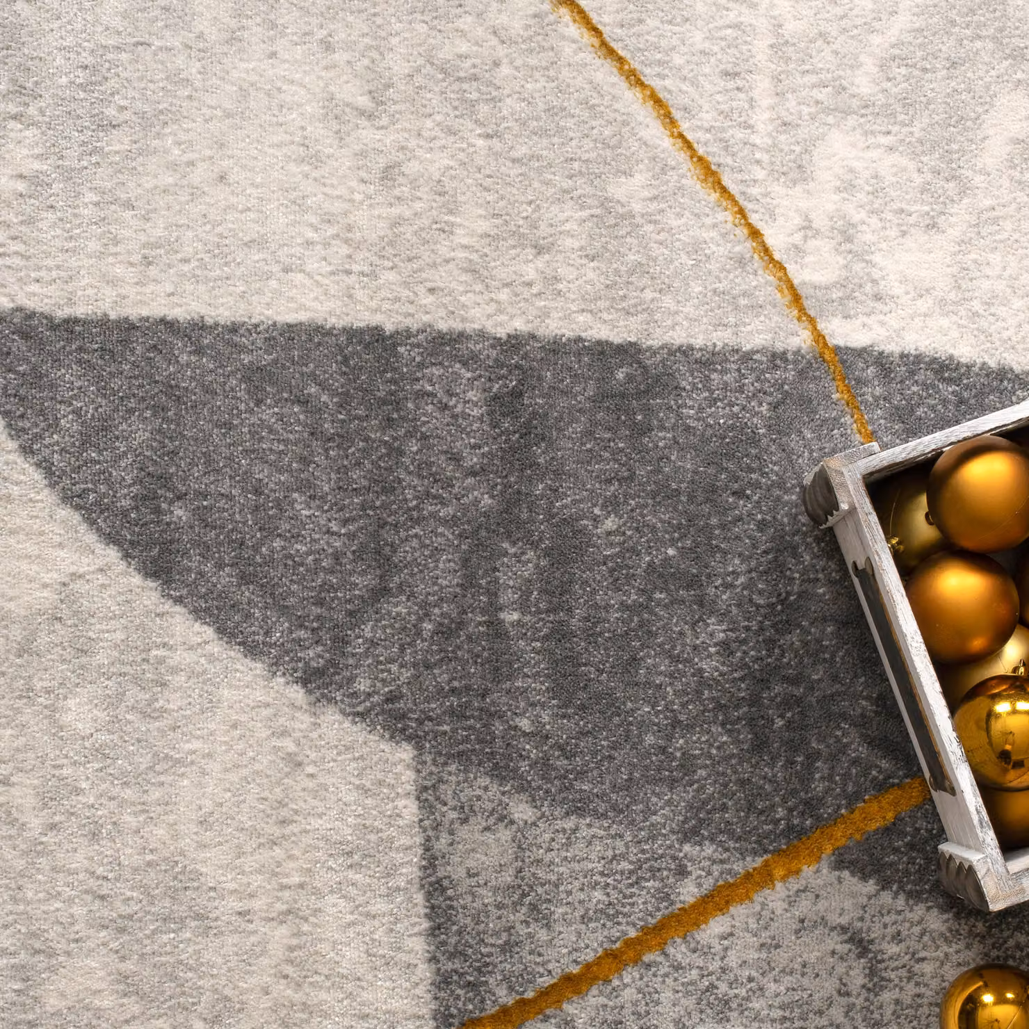 Tappeto Tiana grigio con effetto alto-basso, design geometrico scandinavo, L: 160 cm x P: 230 cm – 2