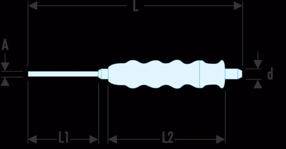 Facom Koerner mit Handgriff Spitze 2,5 mm