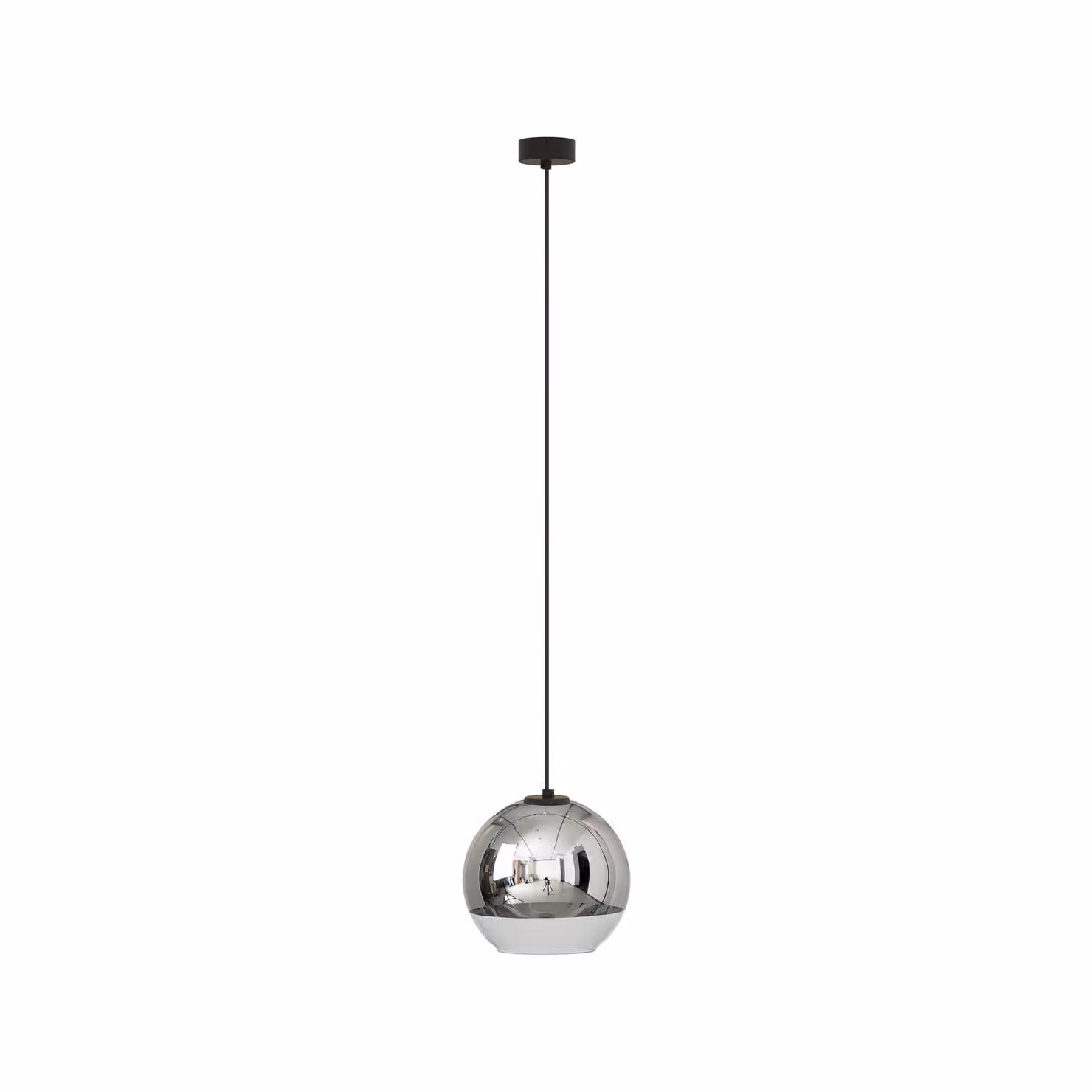 Lampadario GLOBE nero-cromato 1xE27x60W vetro, dimensioni: 145x20x20 cm, IP20, Nowodvorski Lighting