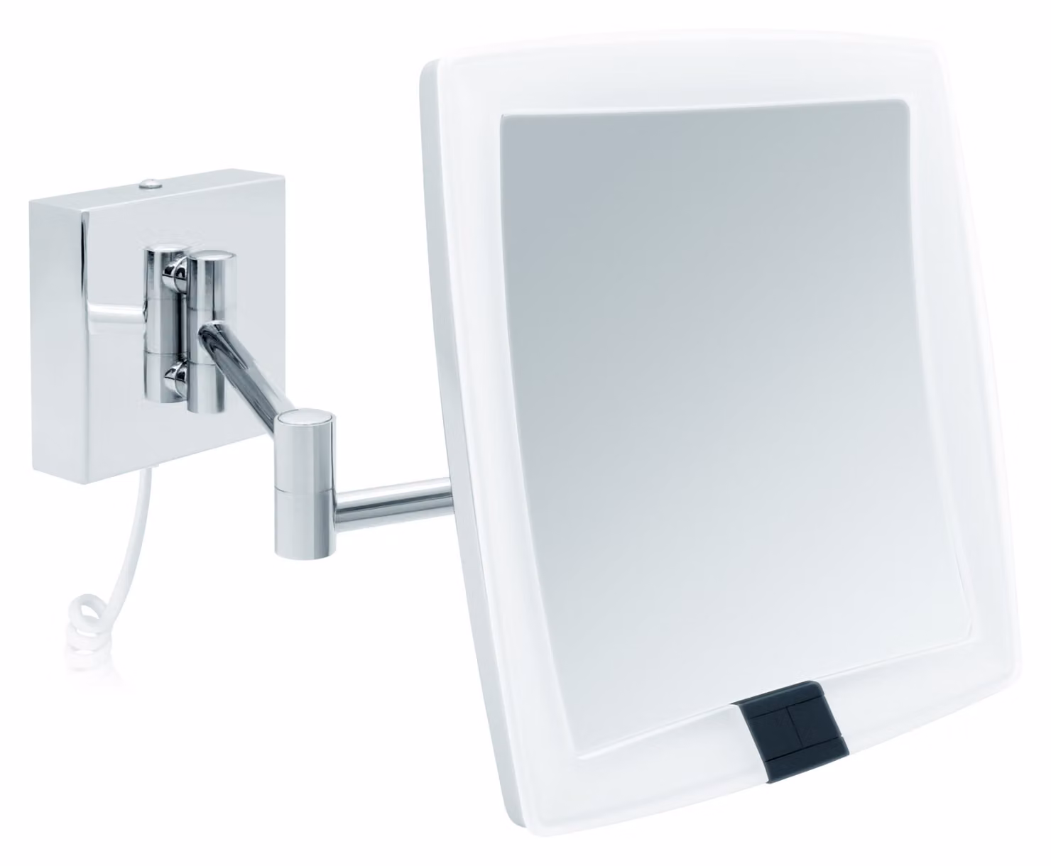 Specchio LED Libaro con sensore VERONA specchio angolare 5x ingrandimento quadrato a parete cavo bianco