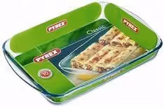 Pirofila Pyrex in vetro trasparente per gratin e lasagne, L/P/H: 40 x 28 x 6 cm