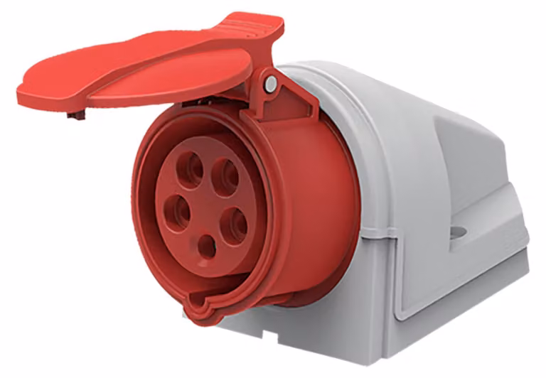 Presa a muro Solight, a 5 poli, 400 V/16 A, IP44 P153
