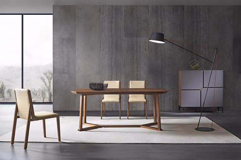 Italienische Designer Möbel Kommode Tisch Sessel 2x Ess Zimmer Set Sideboard