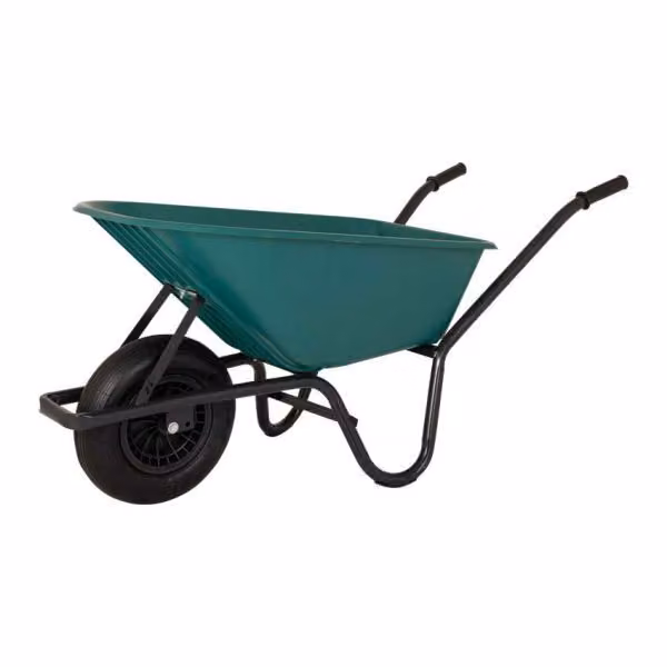 Carriola Contenitore verde in plastica da 85 litri HQ.