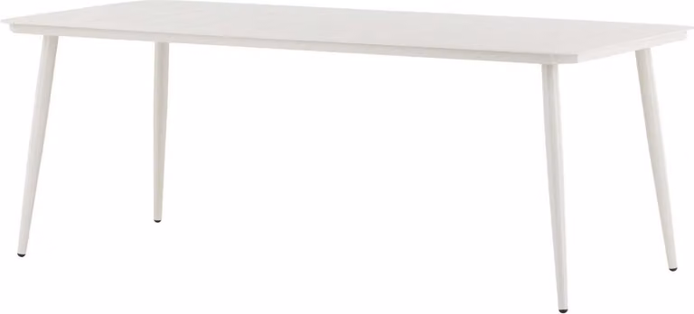 FURNLUX Tavolo da pranzo per esterni Lina Beige 90cm / Colore principale: Beige / Dimensioni: 90 x 200 x 75 cm