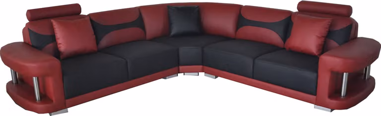 Leder Modern XXL Couch Wohnlandschaft Ledersofa Sofagarnitur Sofa L-Form F3001B