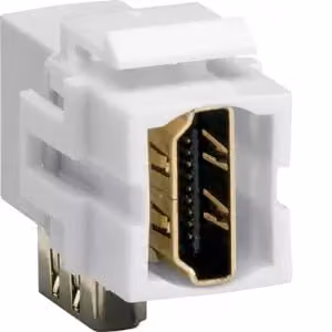 Modulo Keystone HDMI, da presa HDMI a presa HDMI, angolato a 90°