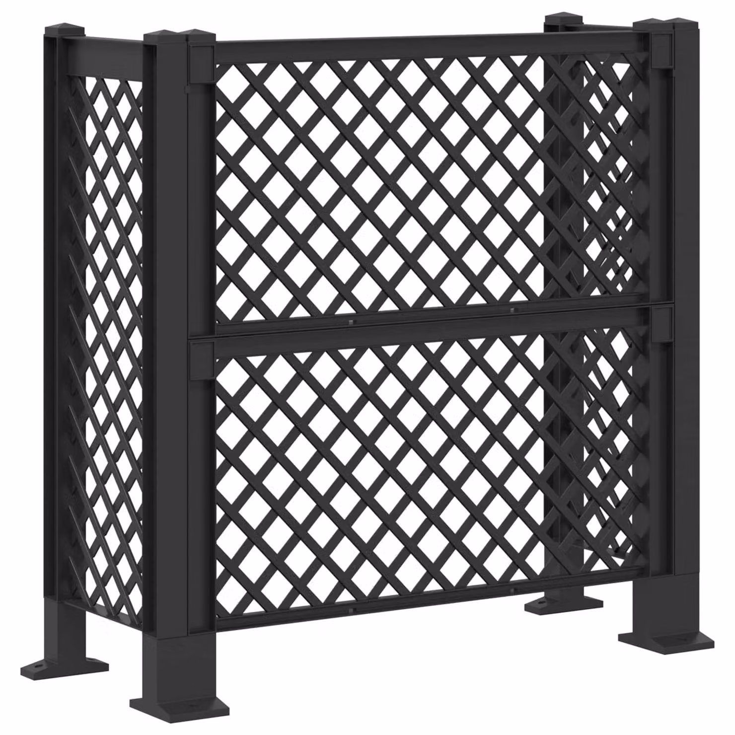 Trellis per Cestino Antracite 123 x 47 x 114 cm PP