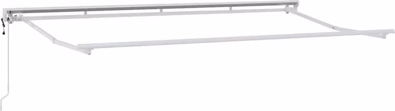 Struttura della tenda Regolabile Bianco 4 x 2 m Acciaio