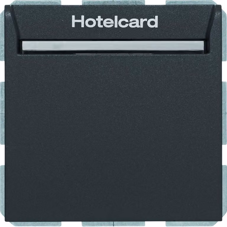 Berker 16409906 Interruttore a relè con elemento centrale per Hotelcard, antracite, opaco Berker S.1/B.3/B.