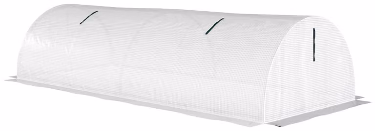 Mini serra a tunnel – Serra in plastica per tutte le stagioni | Colore: Bianco | Dimensioni: 80x200x45 cm