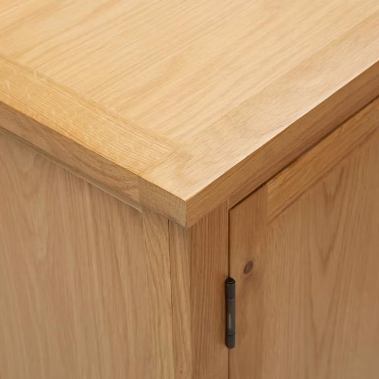 vidaXL Armadio 45x32x85 cm in legno massiccio di quercia