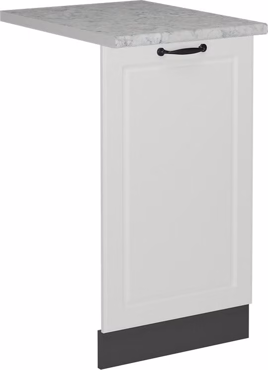 Pannello frontale della lavastoviglie Vicco R-Line Bianco rustico 45 cm , PL Marmo, Model 55075