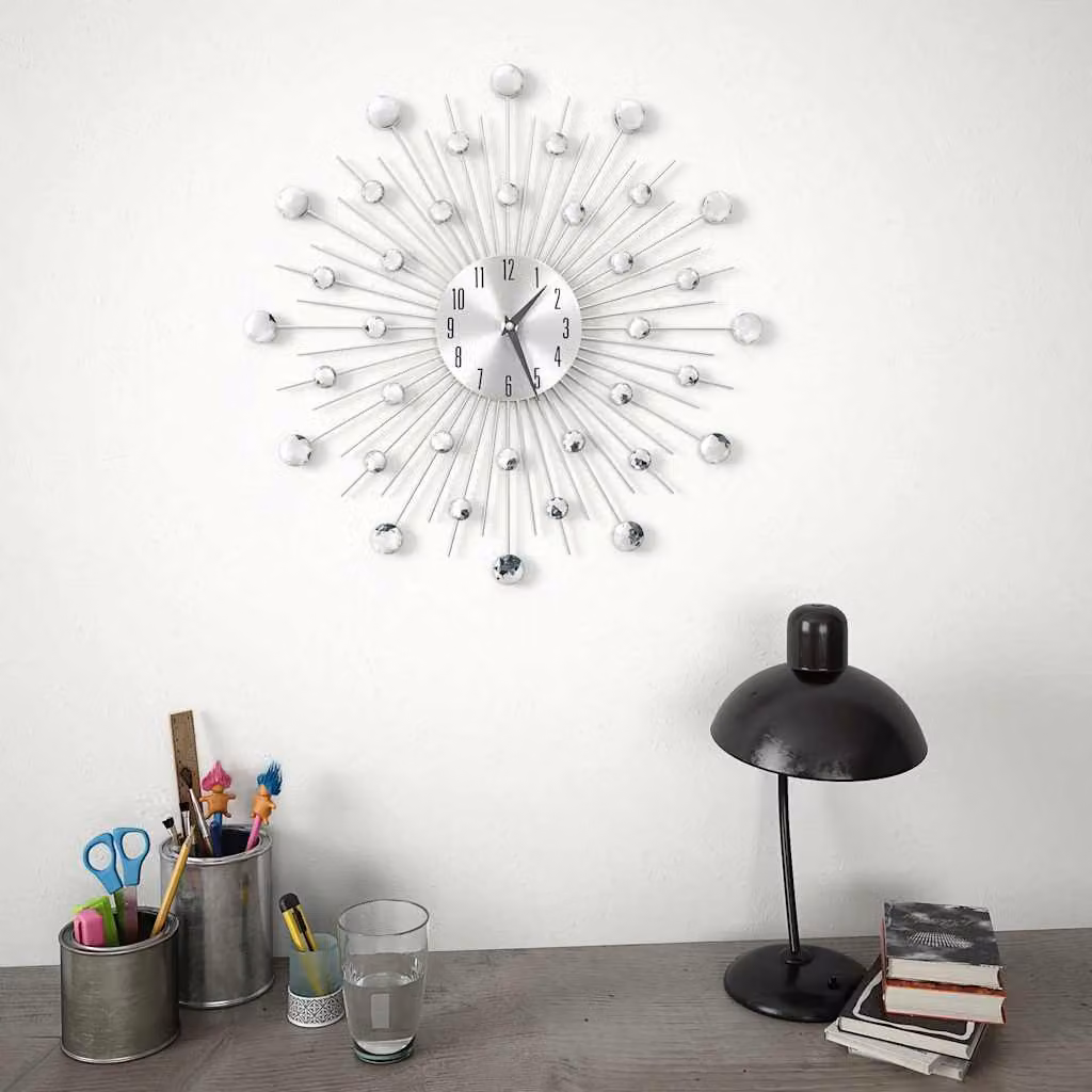 vidaXL Orologio da Parete con Movimento al Quarzo Design Moderno 50 cm
