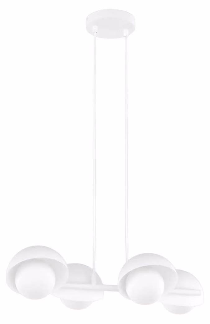 Lampada a sospensione BOOM bianca 4xG9x15W in metallo, dimensioni: 120x60x32 cm, IP20, Emibig
