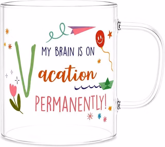 Mug a forma di lettera V in vetro borosilicato trasparente Borostories da 440 ml