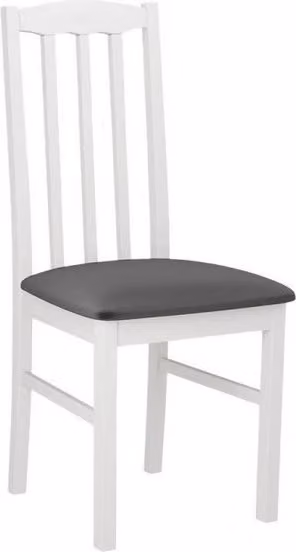 Sedia da pranzo imbottita EDON 12 - bianco / grigio scuro