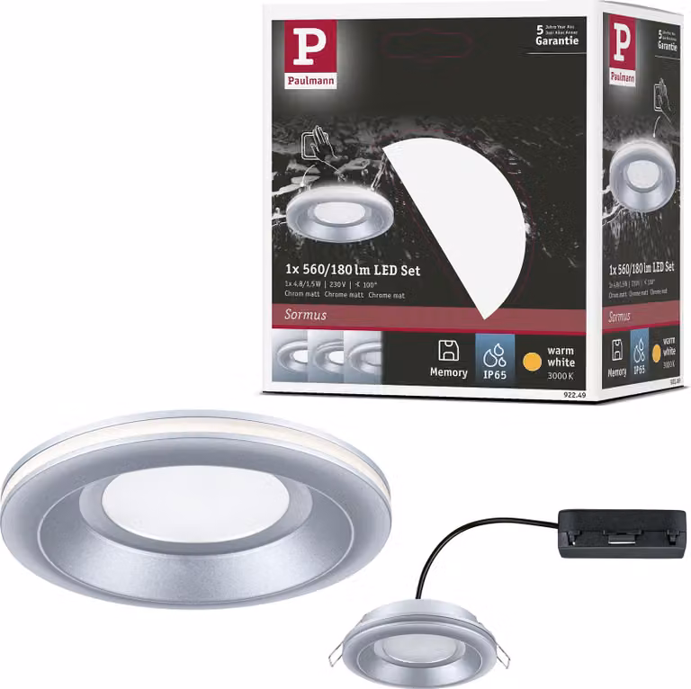Paulmann Apparecchio da incasso a LED Sormus Apparecchio singolo
