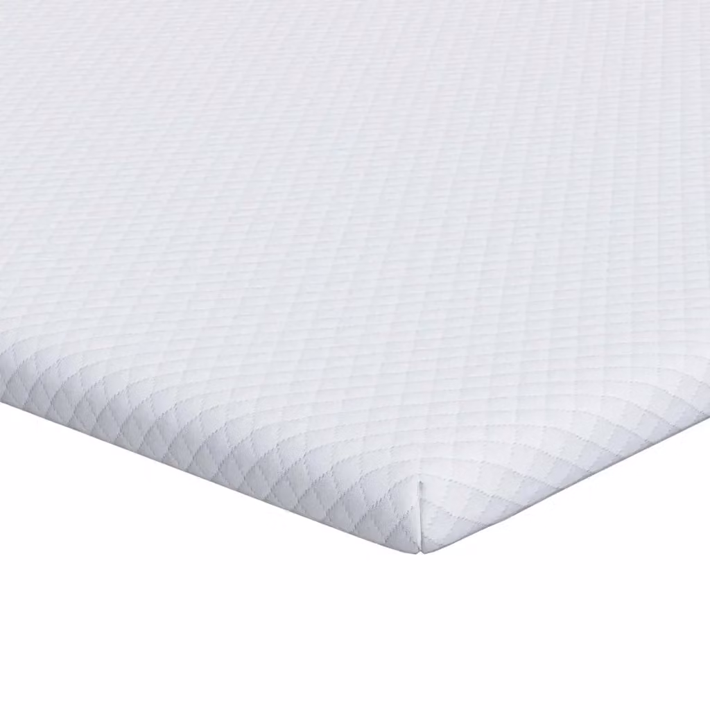 Topper in schiuma memory vidaXL bianco, L 200 x P 200 cm