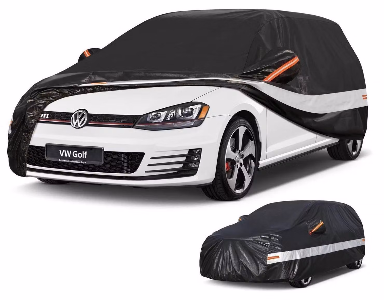 Copertura per auto, 10 strati, 100% impermeabile, per VW Golf 4/5/6/7/8 (dal 1997 al 2025), colore nero