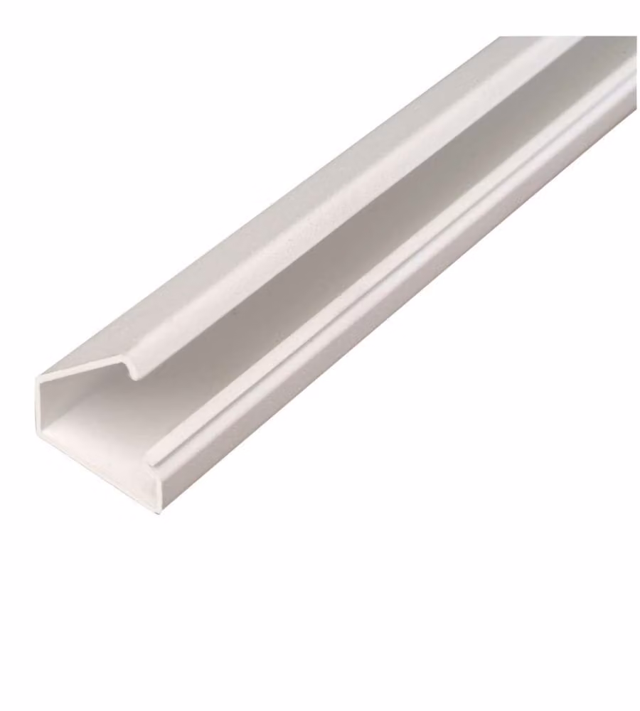 Canale bianco portacavo adesivo ad 1 via - 20 x 10 mm - 2 metri