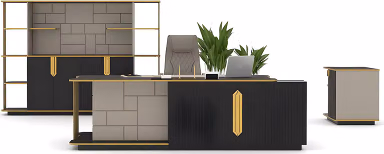 Büro Set Schreibtisch Büroschrank Beistelltisch Couchtisch Einrichtung