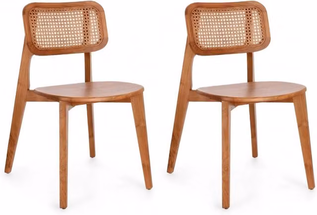 Set 2 Sedie 47x56x83 cm Yves in Legno
