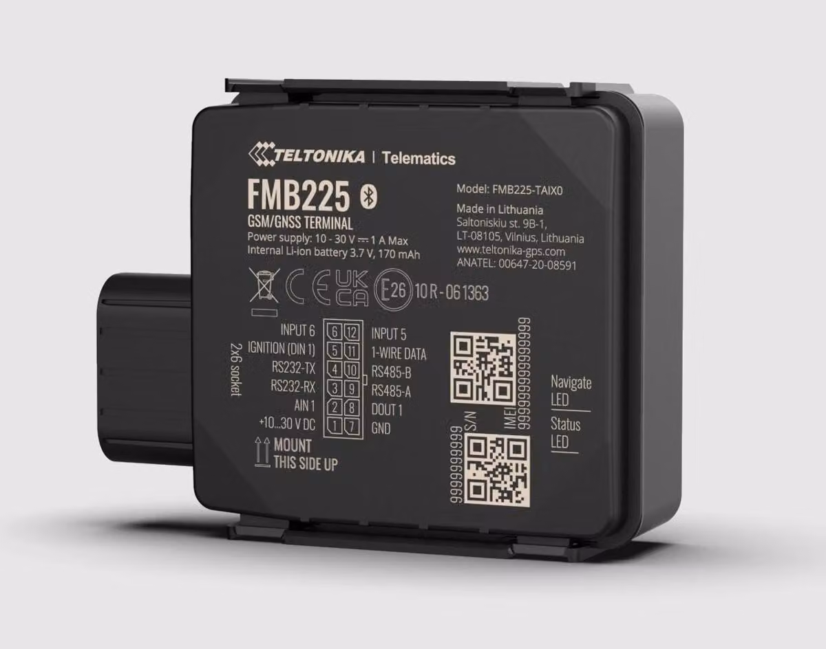 FMB225 - Localizzatore GPRS/GNSS impermeabile a doppia SIM con interfacce RS232 e RS485
