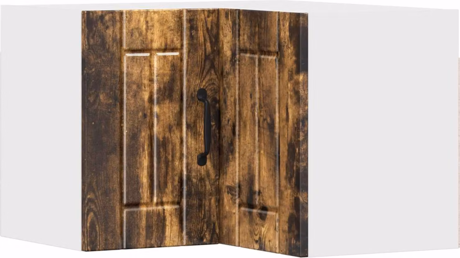 Mobile angolare per parete LUCCA Rovere Fumo 57 x 57 x 40 cm